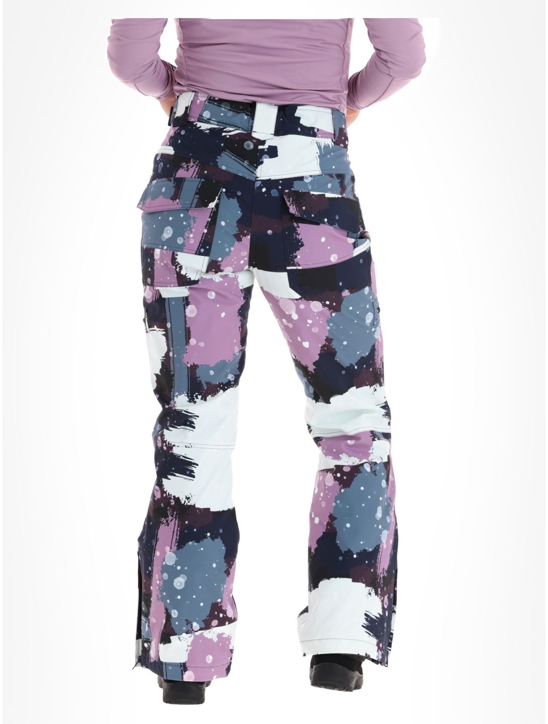 Rehall, Nori-R pantalon de ski femmes Camo Abstract Lavender multicolore, violet 