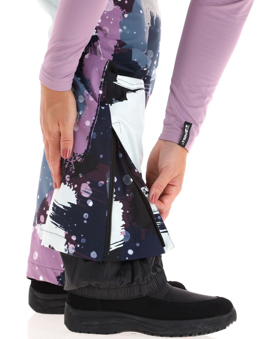 Rehall, Nori-R pantalon de ski femmes Camo Abstract Lavender multicolore, violet 