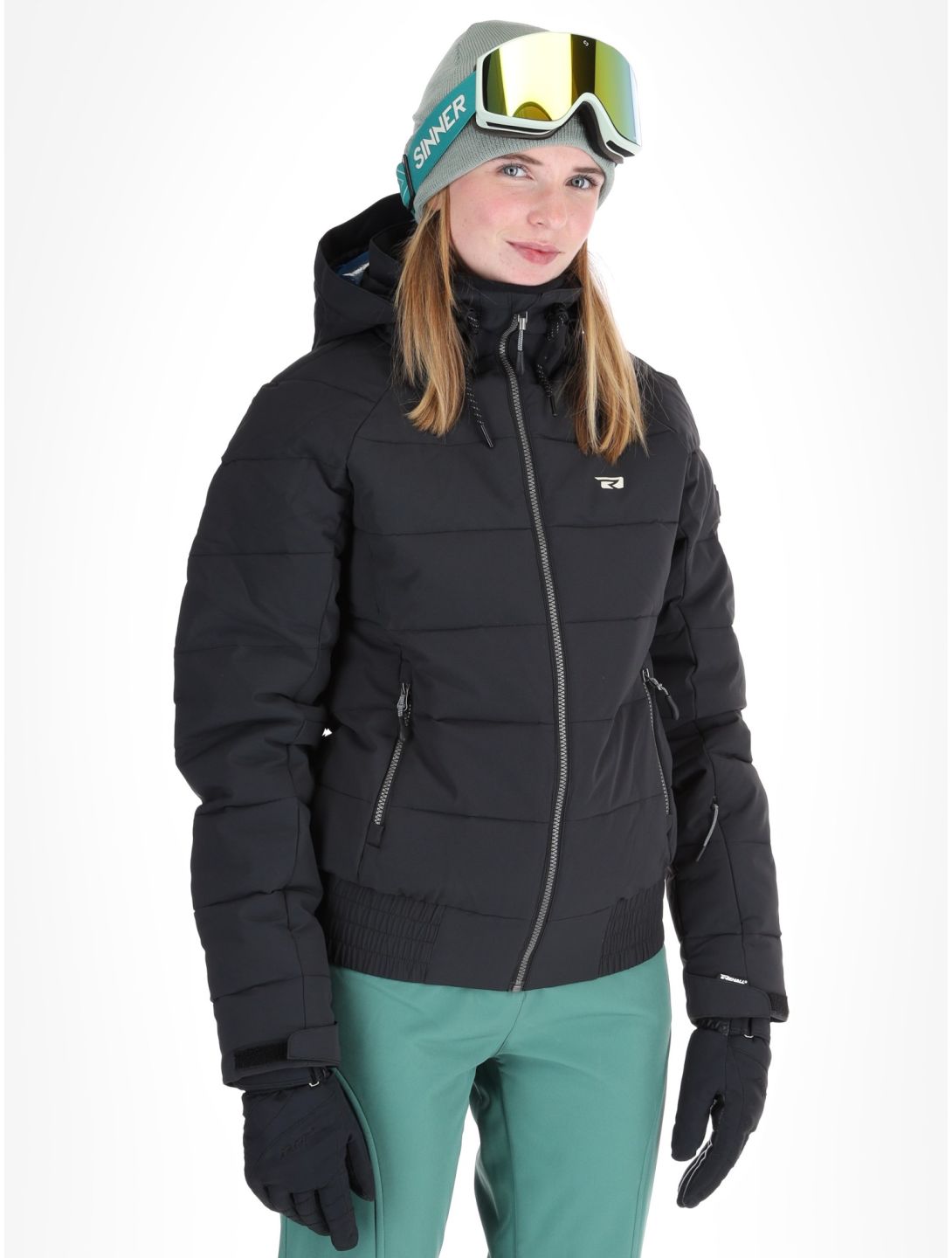 Rehall, Puffy-R veste de ski femmes Caviar noir 