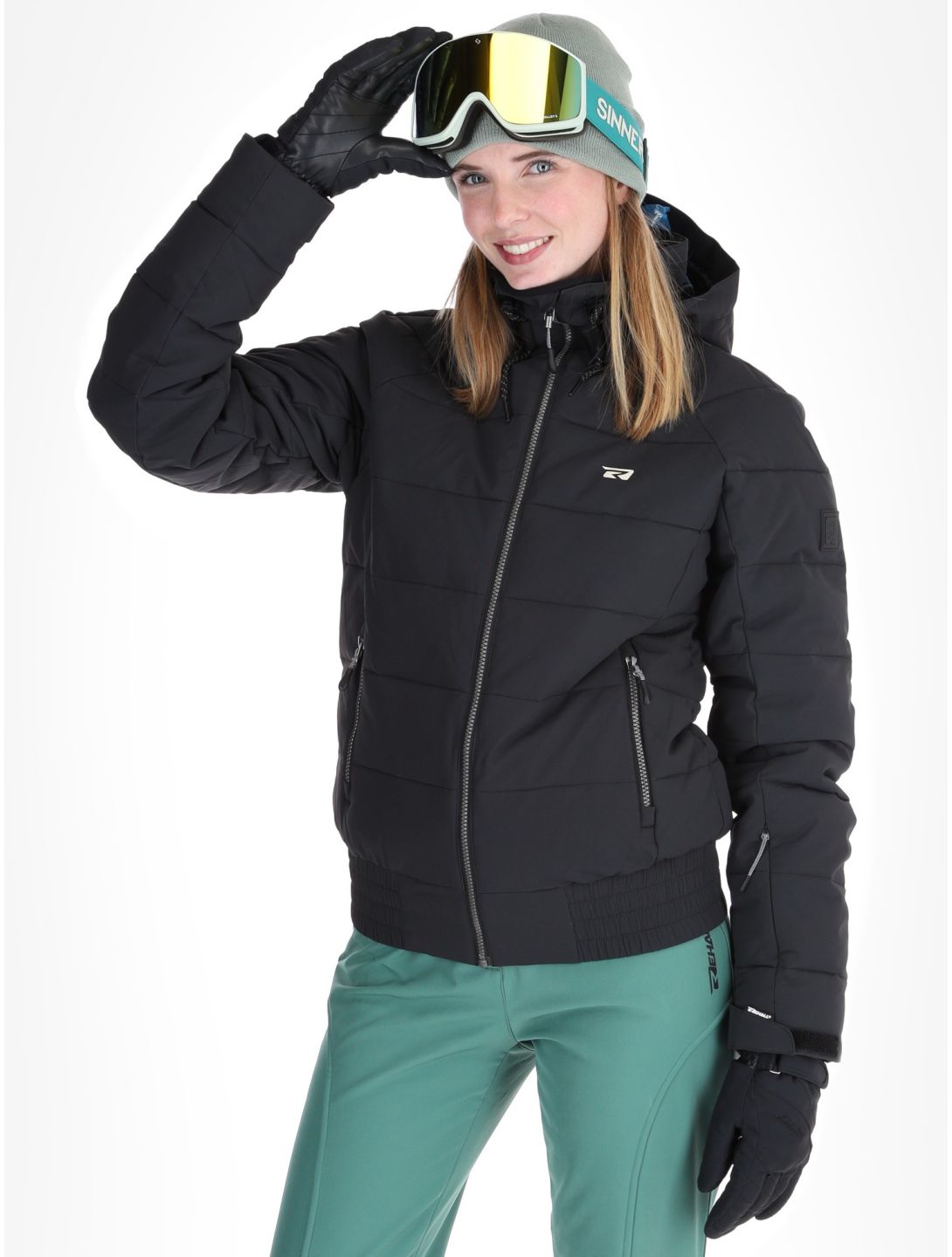 Rehall, Puffy-R veste de ski femmes Caviar noir 