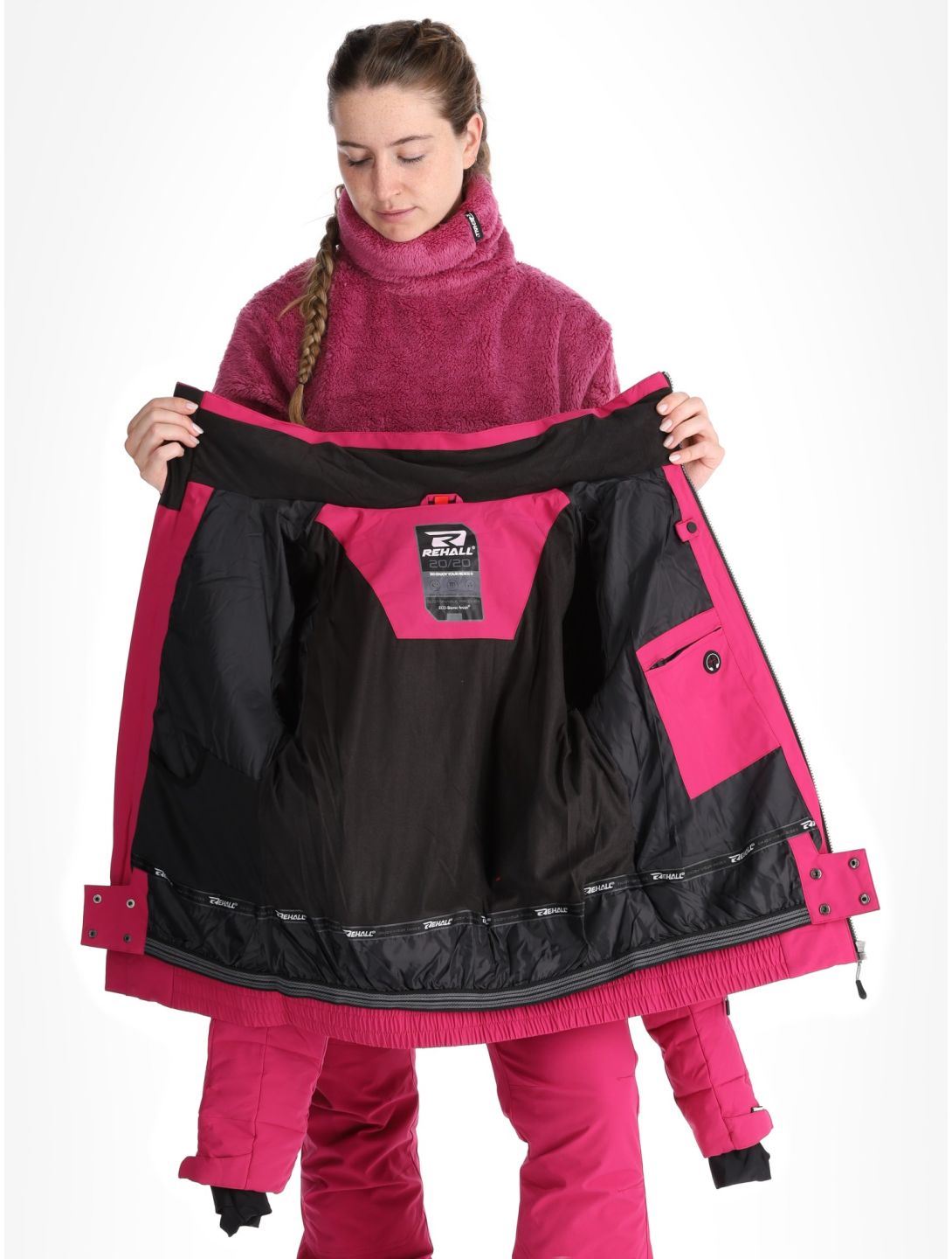 Rehall, Puffy-R veste de ski femmes Festival Fuchsia violet 