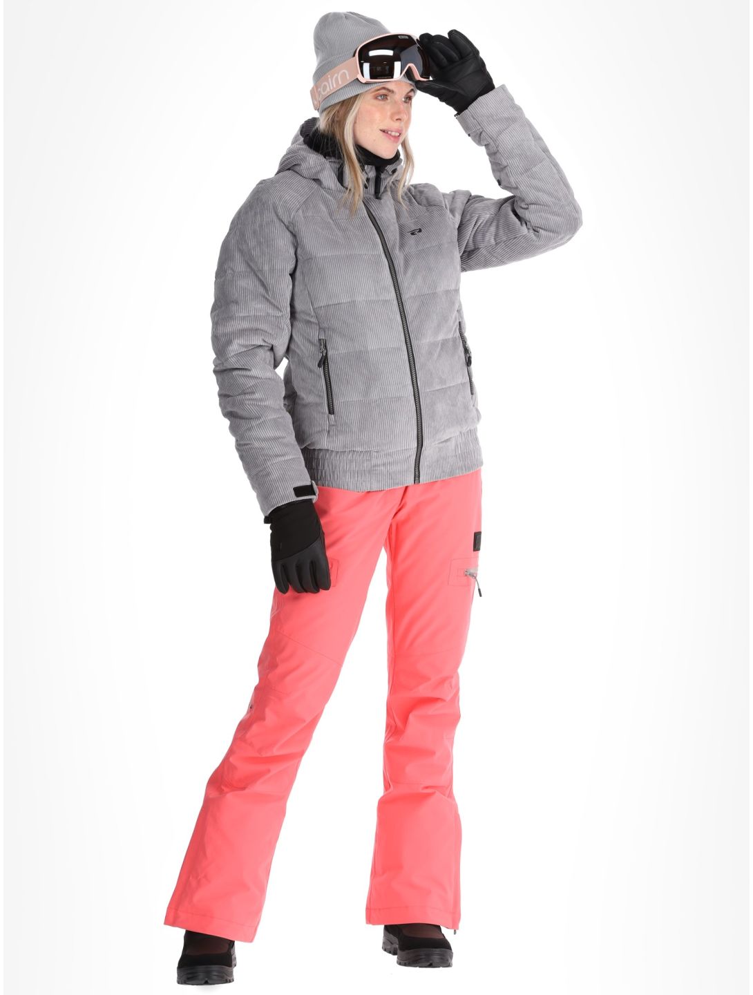 Rehall, Puffy-R veste de ski femmes Sleet gris 