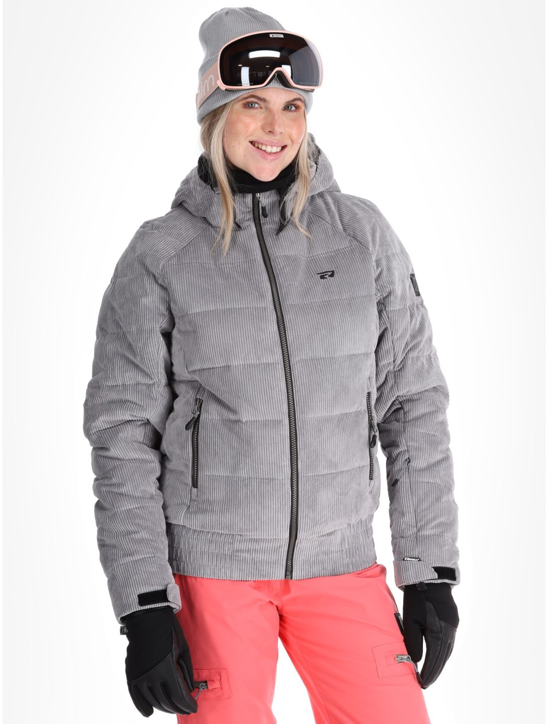 Rehall, Puffy-R veste de ski femmes Sleet gris 