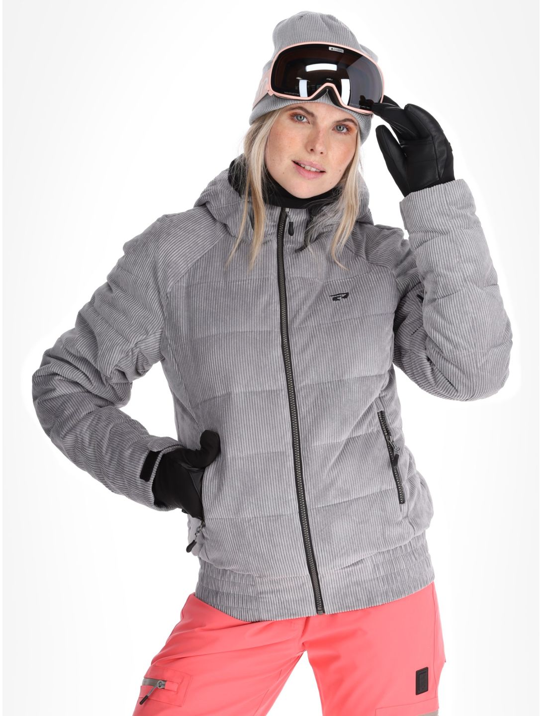 Rehall, Puffy-R veste de ski femmes Sleet gris 