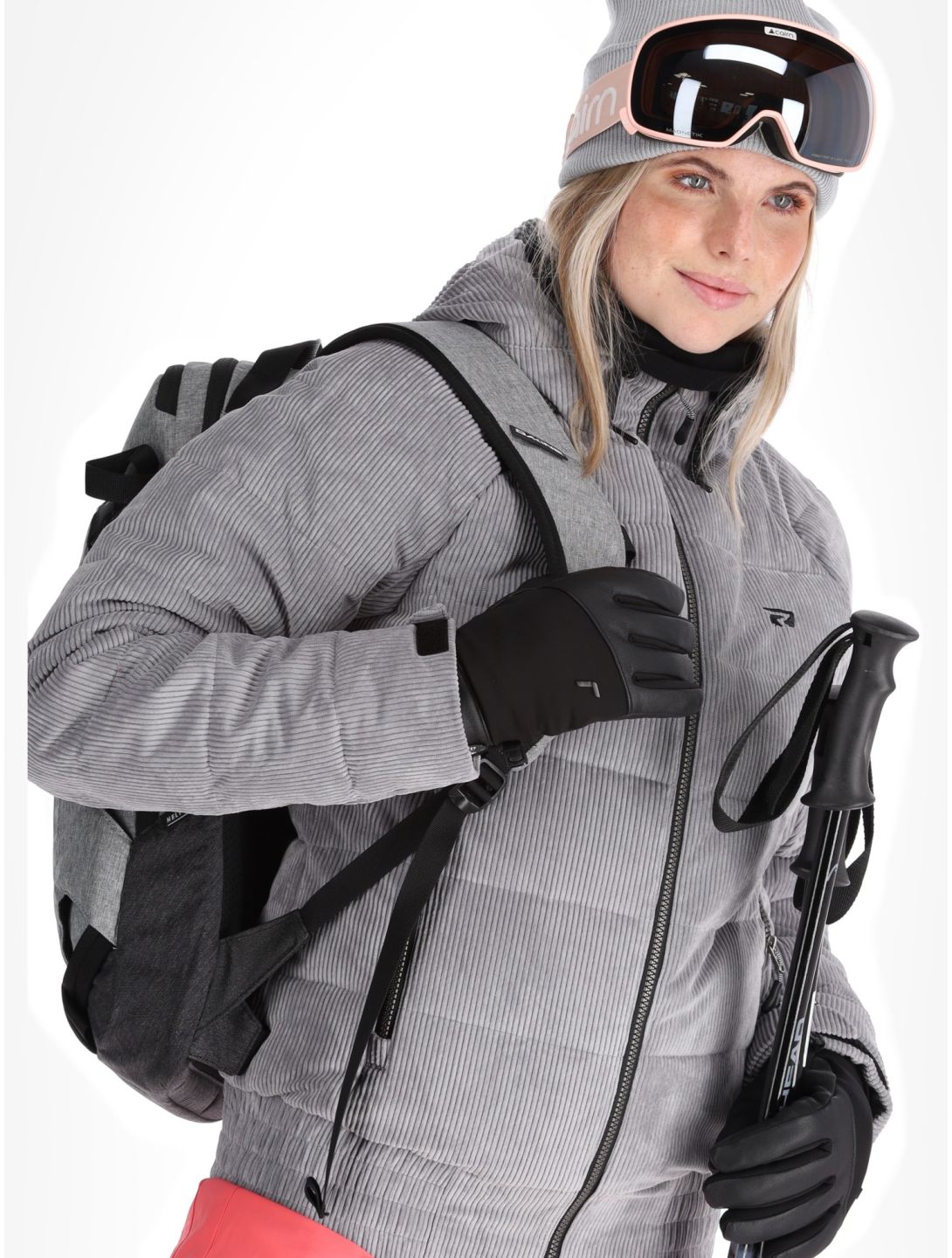 Rehall, Puffy-R veste de ski femmes Sleet gris 