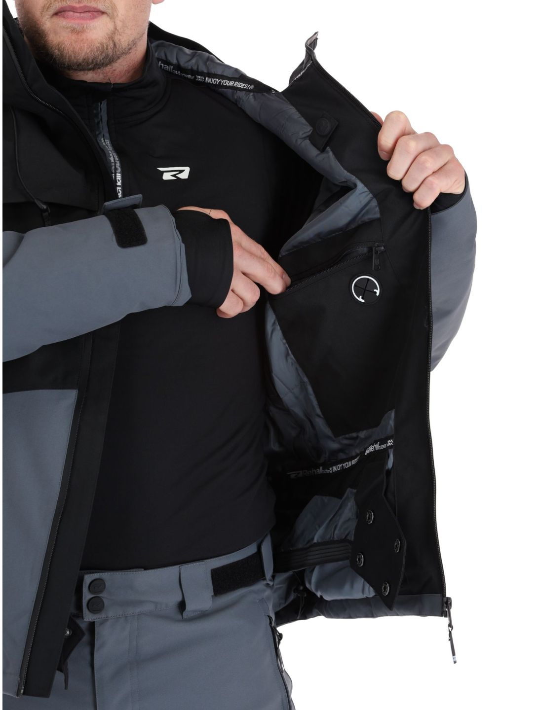 Rehall, Rager-R veste de ski hommes Black noir 