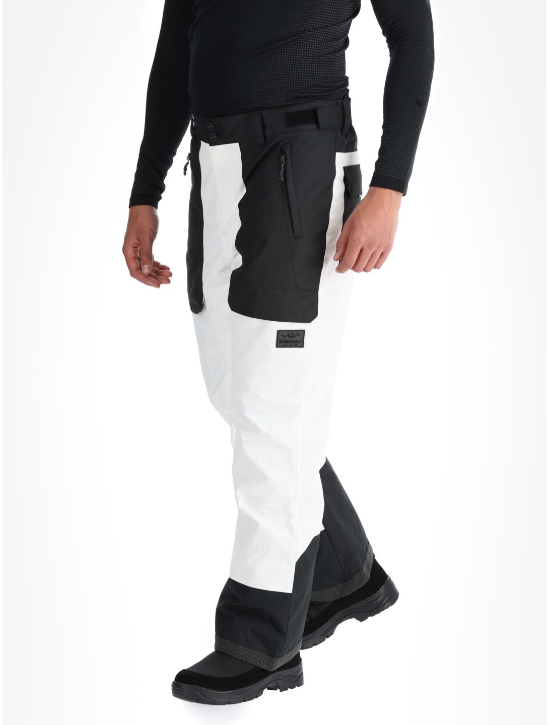 Rehall, Rinnes-R pantalon de ski hommes White Mountains blanc 