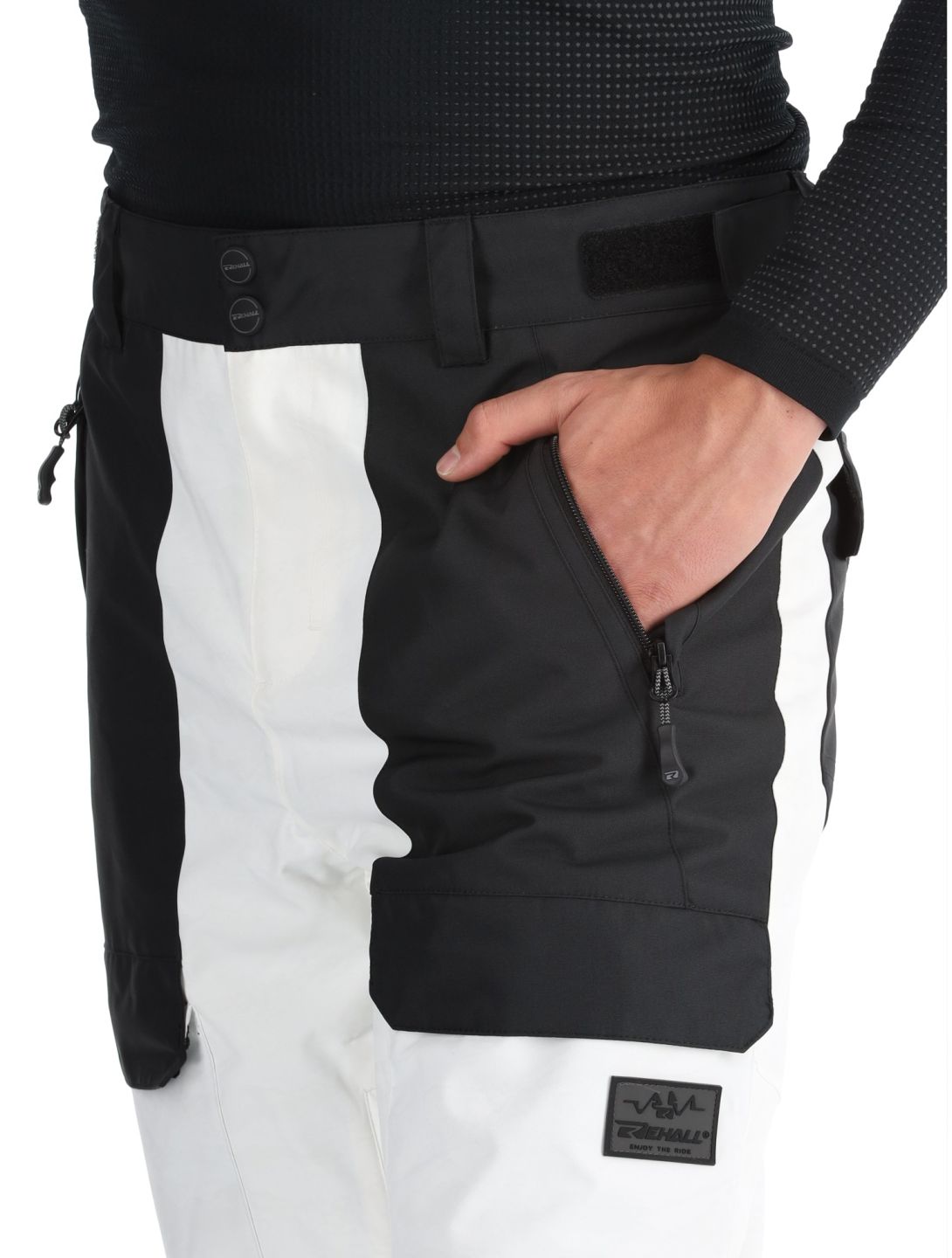 Rehall, Rinnes-R pantalon de ski hommes White Mountains blanc 