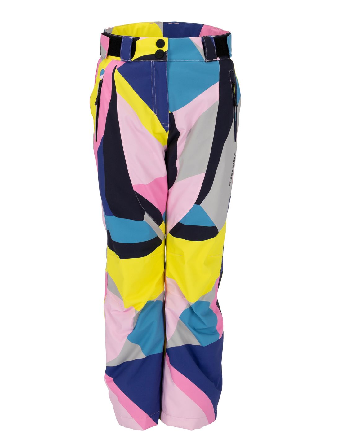 Rehall, Romana-R pantalon de ski enfants Abstract - Blazing Yellow-Lilac multicolore 