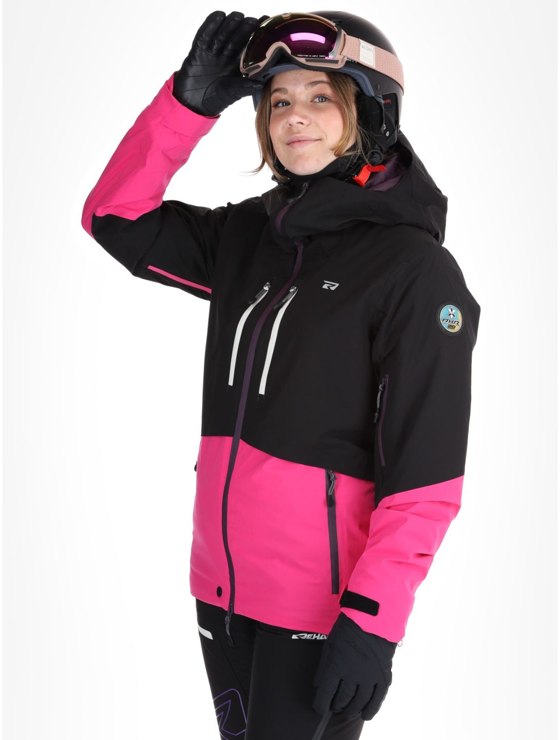 Rehall, Sabinio-R veste de ski femmes Pink noir, rose 