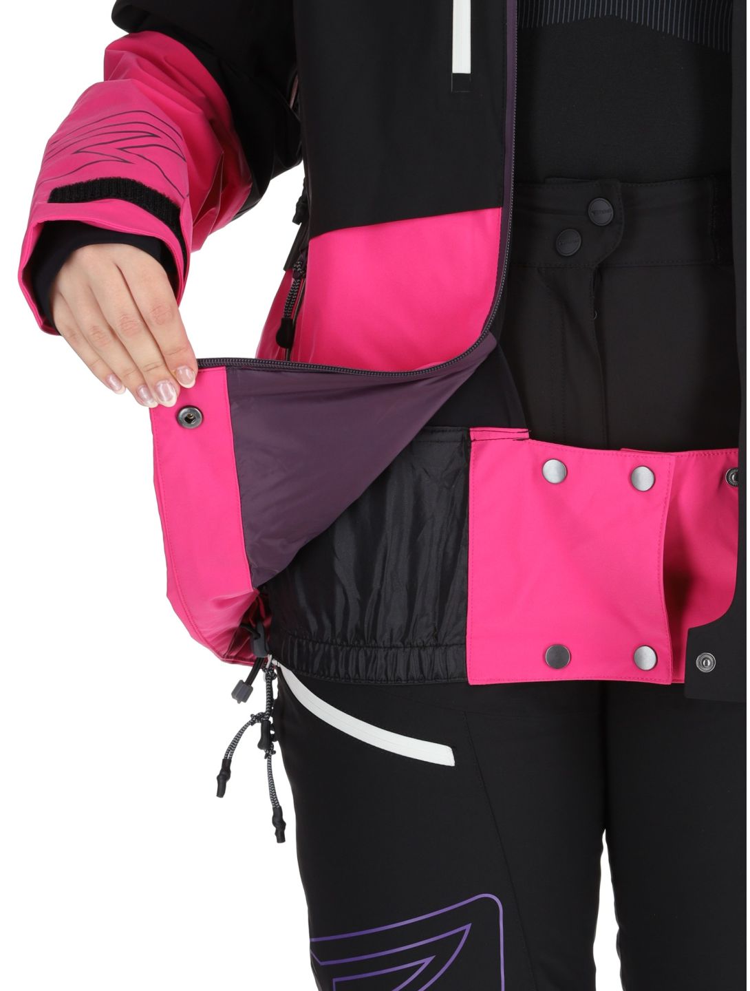 Rehall, Sabinio-R veste de ski femmes Pink noir, rose 