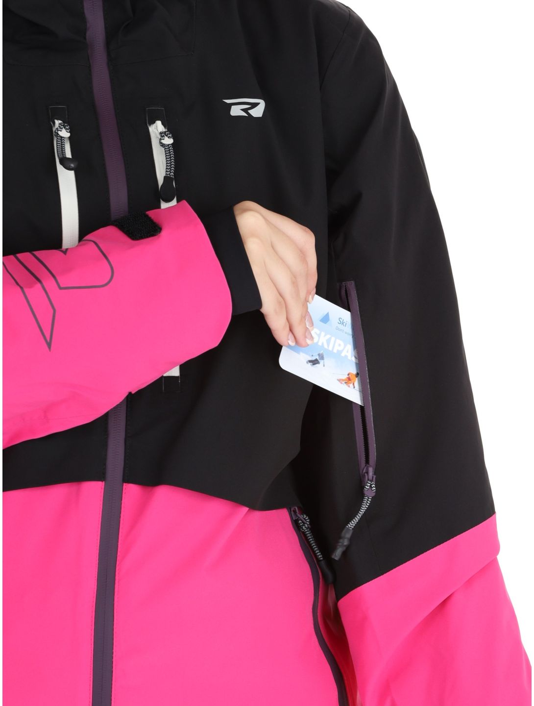 Rehall, Sabinio-R veste de ski femmes Pink noir, rose 