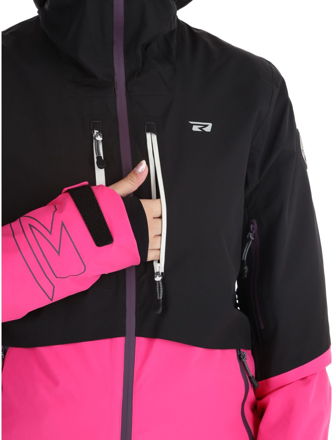 Rehall, Sabinio-R veste de ski femmes Pink noir, rose 