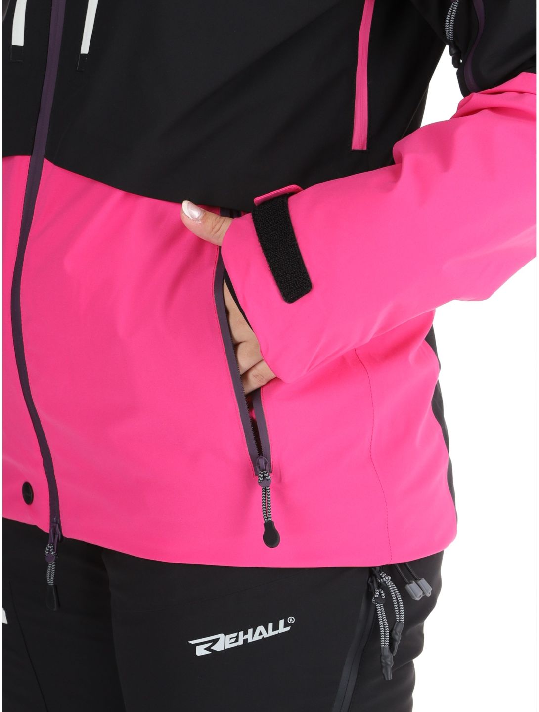 Rehall, Sabinio-R veste de ski femmes Pink noir, rose 