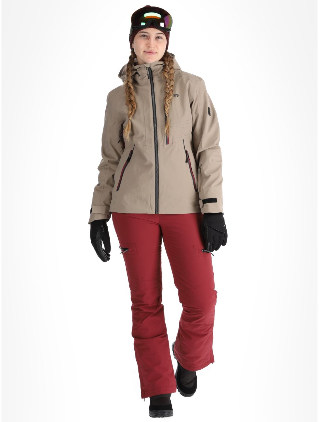 Rehall, Skye-R veste de ski femmes Brindle beige 