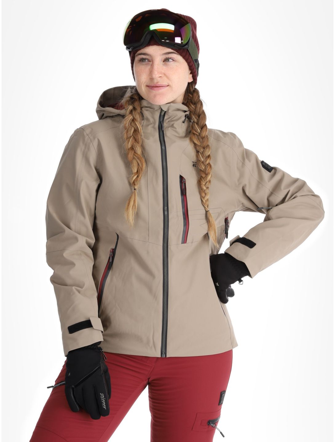 Rehall, Skye-R veste de ski femmes Brindle beige 