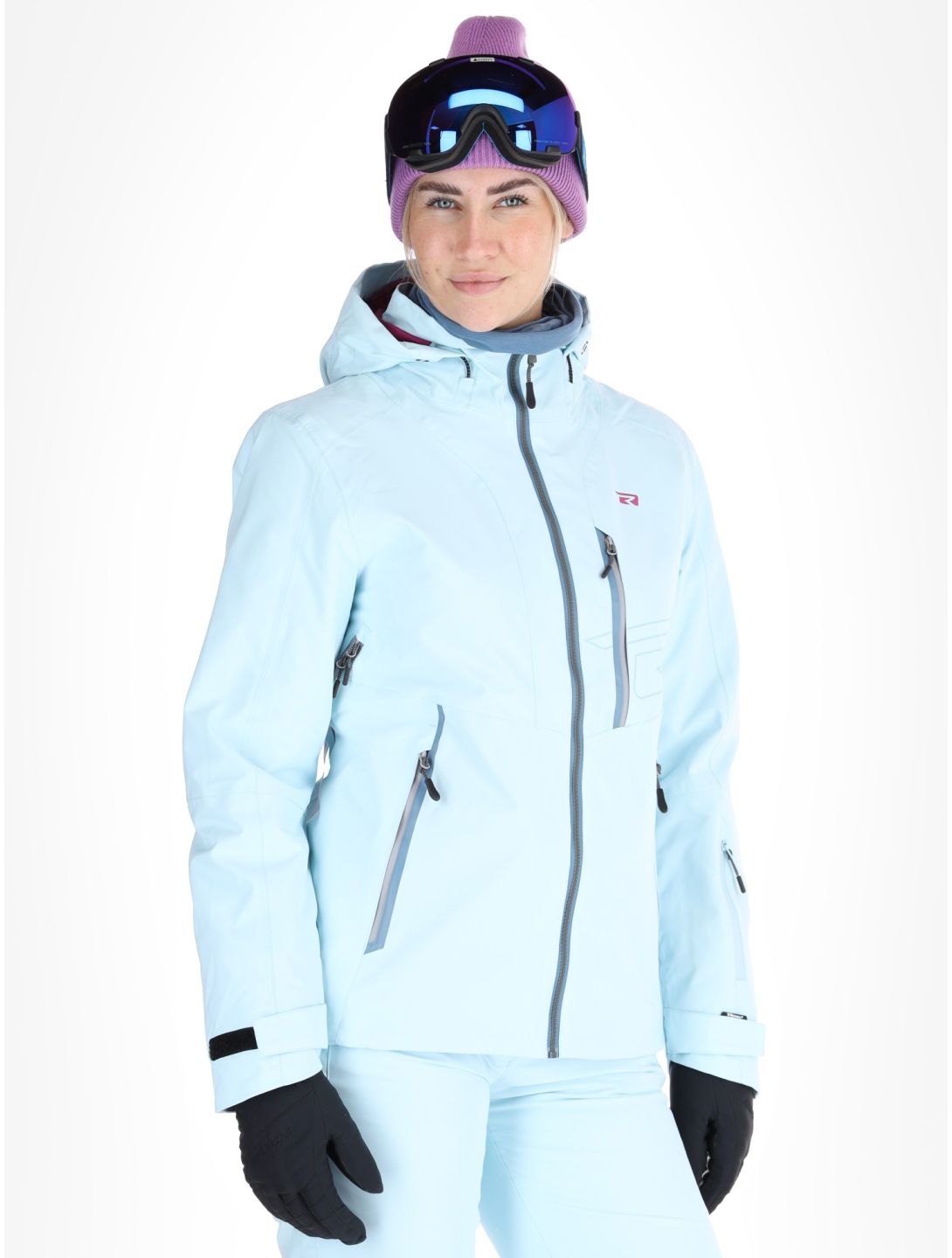 Rehall, Skye-R veste de ski femmes Omphalodes bleu 