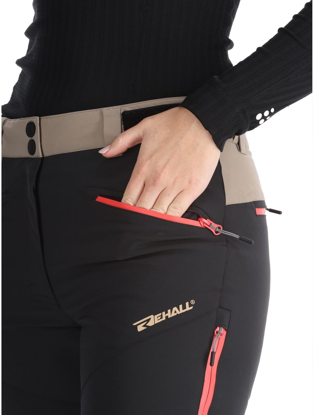 Rehall, Stormy-R pantalon de ski femmes Caviar noir 