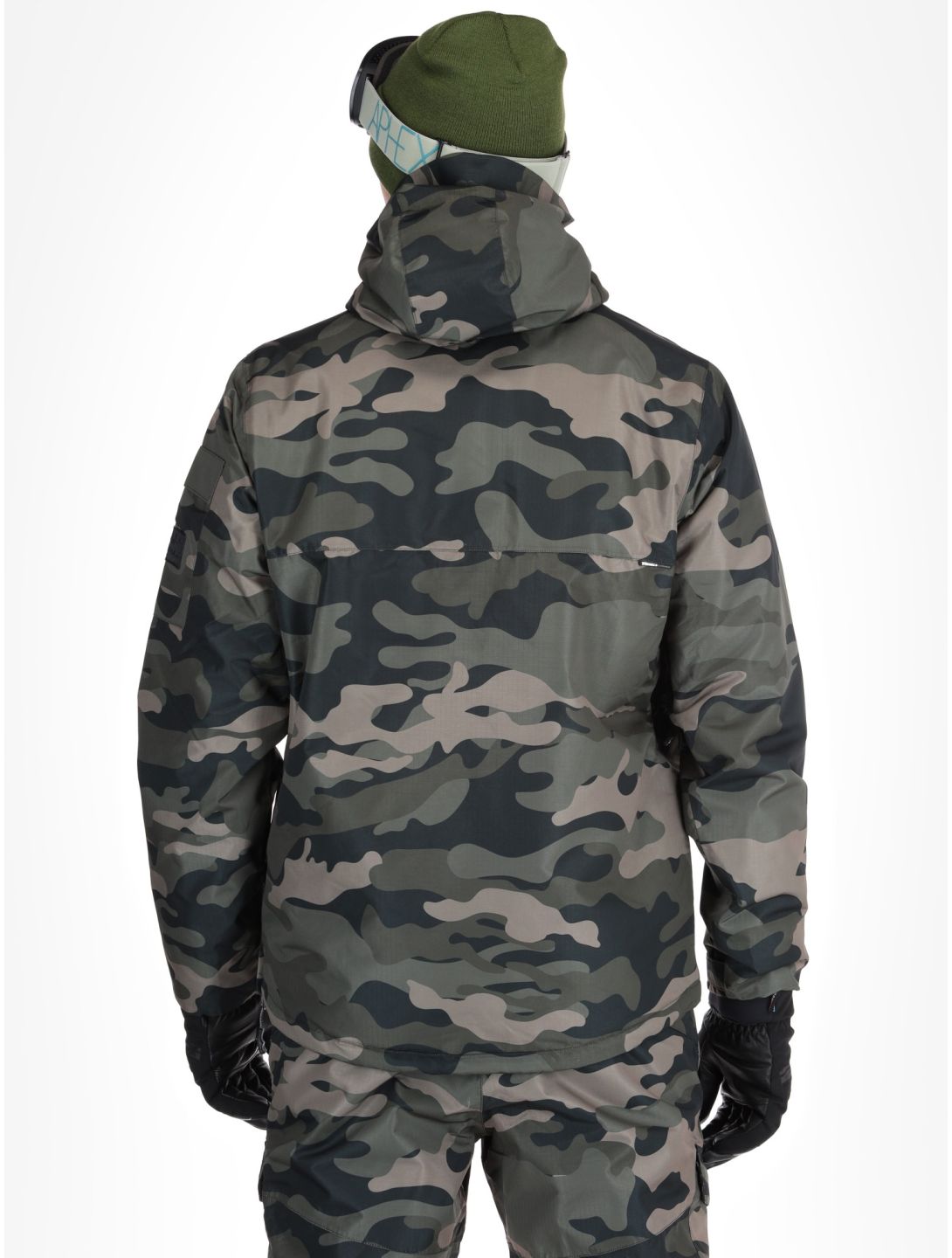 Rehall, Tabor-R anorak d'hiver hommes Camo Black noir 