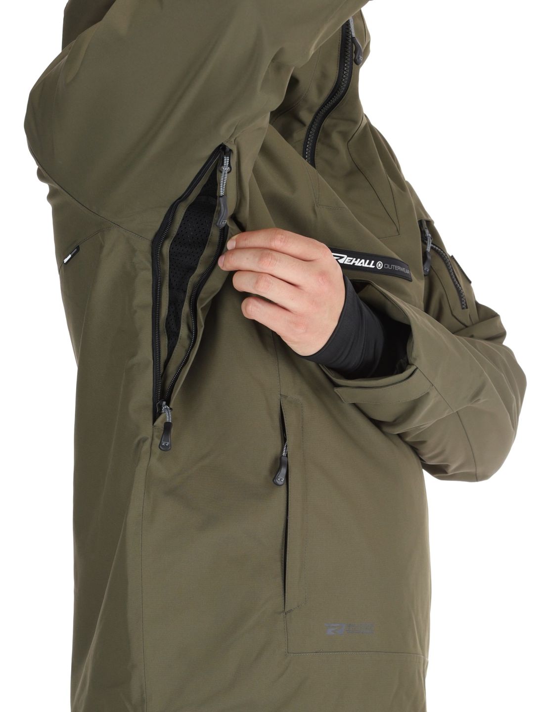 Rehall, Tabor-R anorak d'hiver hommes Olive vert 