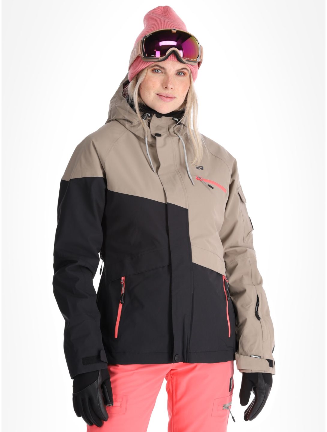 Rehall, Tasha-R veste de ski femmes Brindle beige 