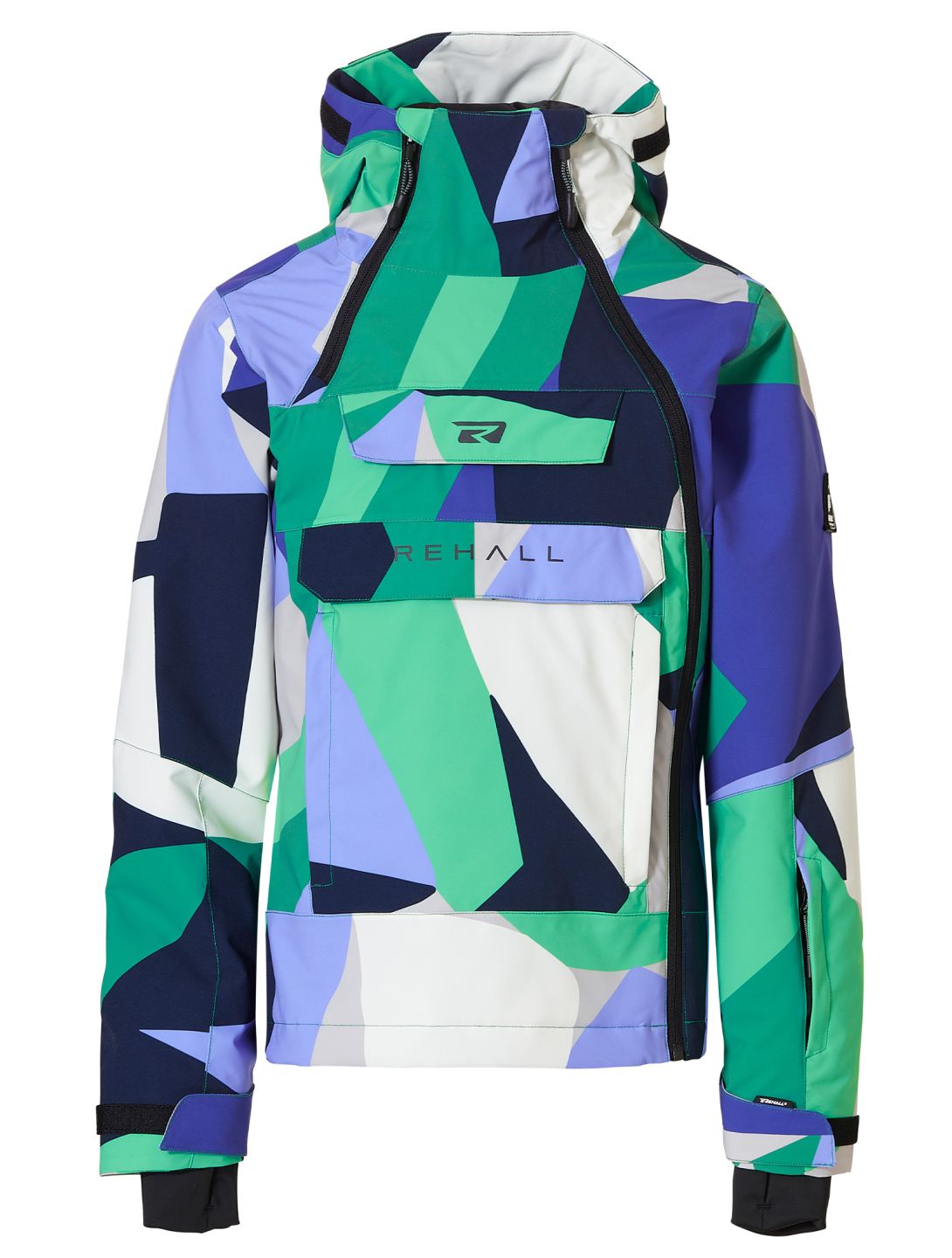 Rehall, Taylor-R veste de ski enfants Abstract - Jacaranda-Spring multicolore 