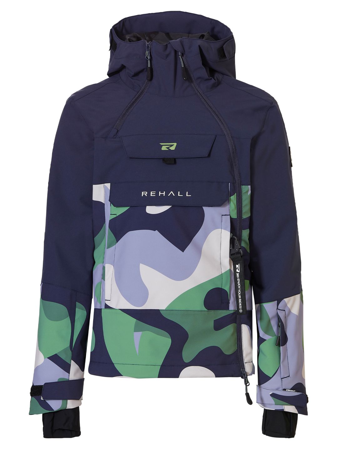 Rehall, Taylor-R veste de ski enfants Camo Frost vert 