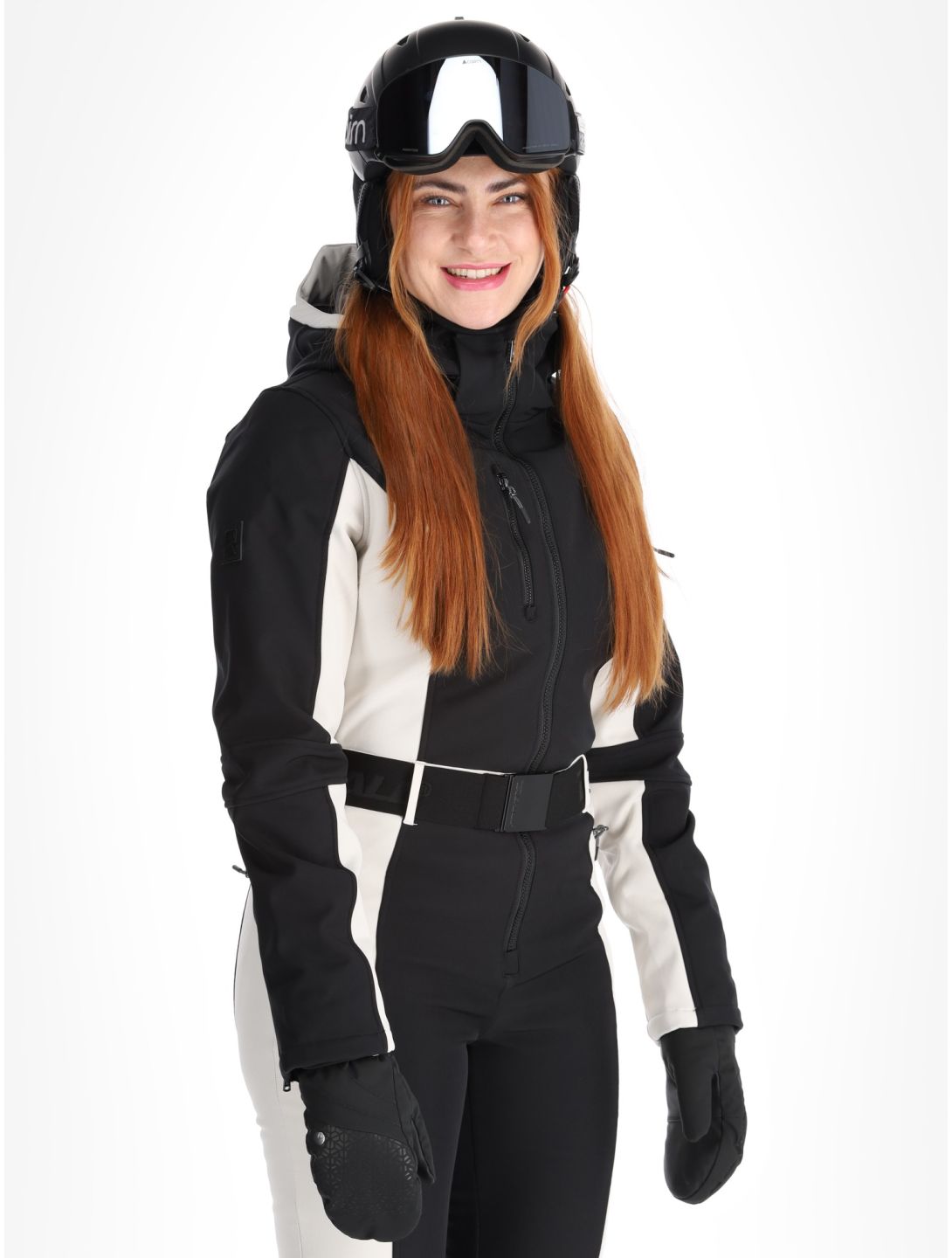 Rehall, Teddie-R combinaison de ski femmes Moonbeam beige, noir 