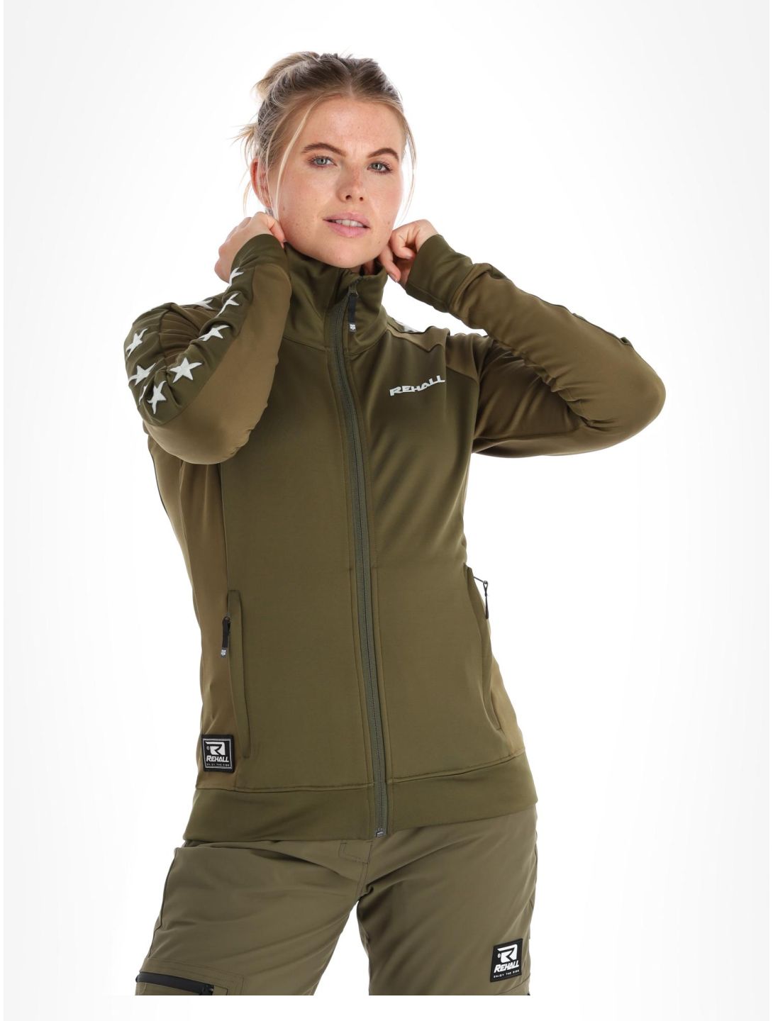 Rehall, Tess-R gilet femmes Olive gris, vert 