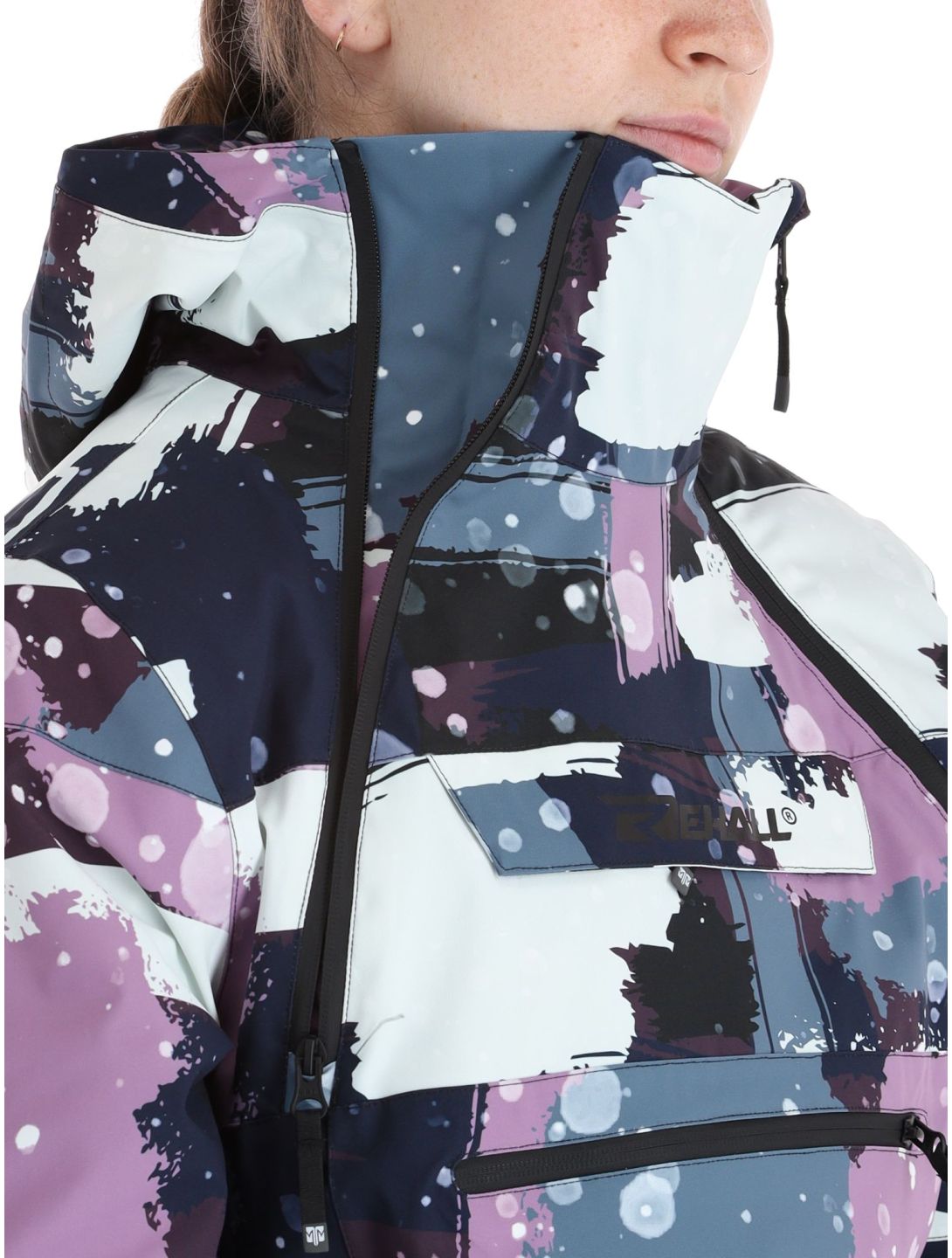 Rehall, Vie-R veste de ski femmes Camo Abstract Lavender multicolore, violet 