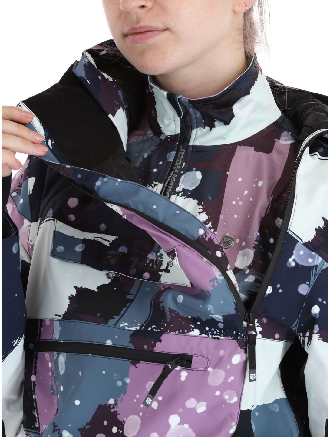 Rehall, Vie-R veste de ski femmes Camo Abstract Lavender multicolore, violet 