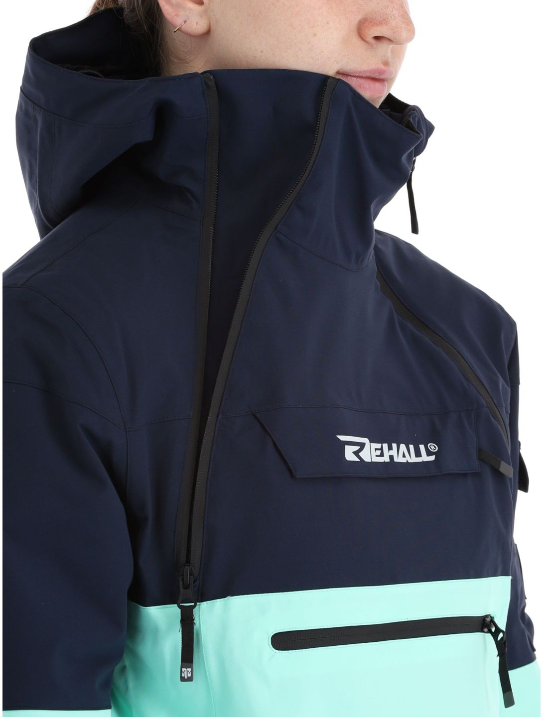 Rehall, Vie-R veste de ski femmes Navy bleu, gris 