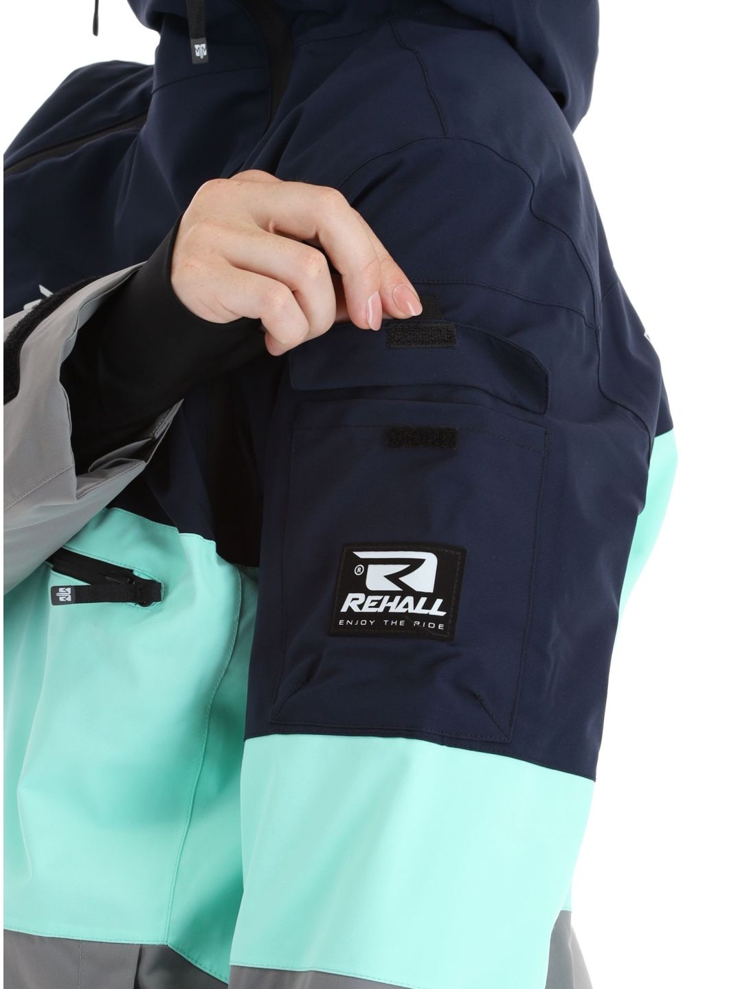 Rehall, Vie-R veste de ski femmes Navy bleu, gris 