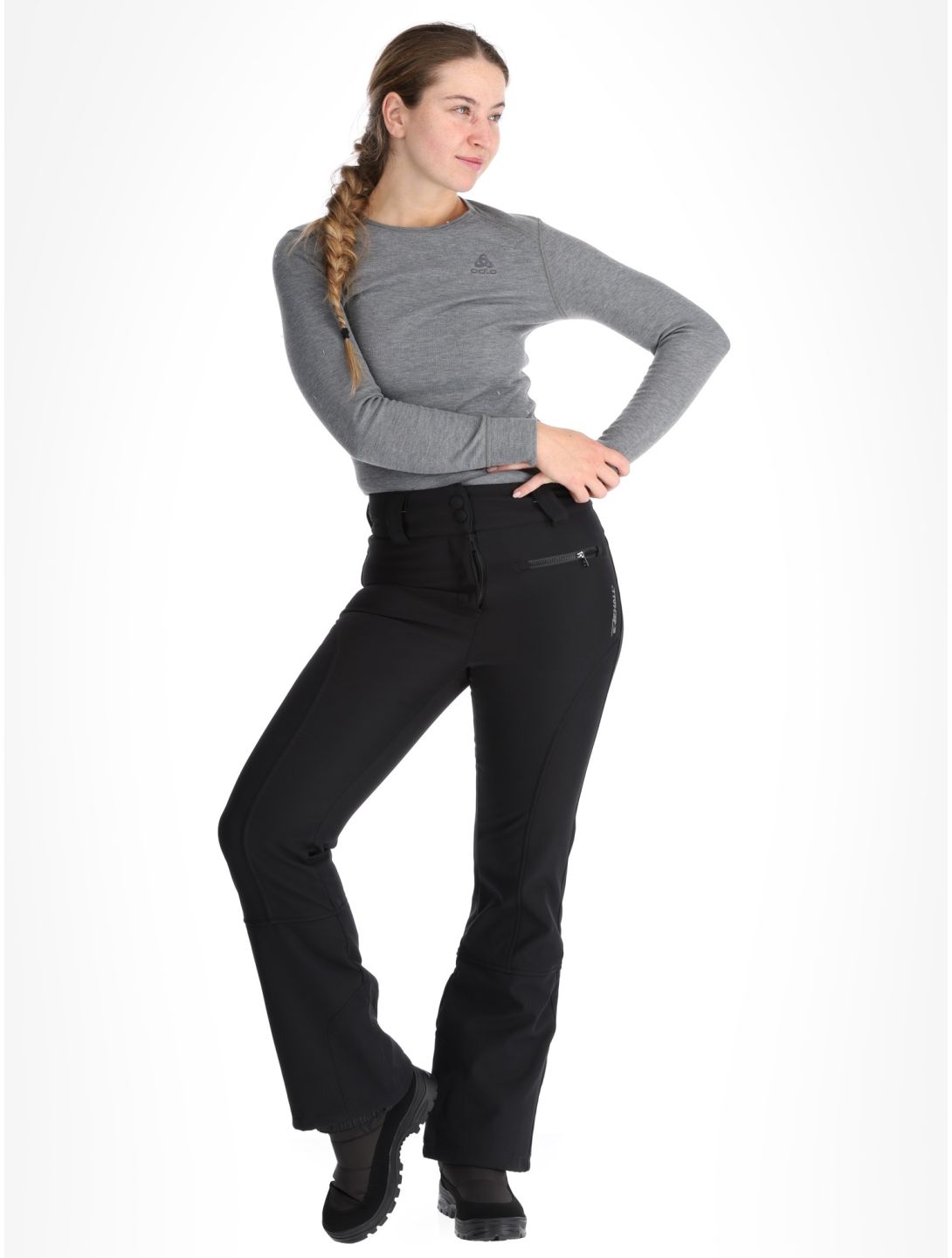 Rehall, Yves-R pantalon de ski en softshell femmes Caviar noir 