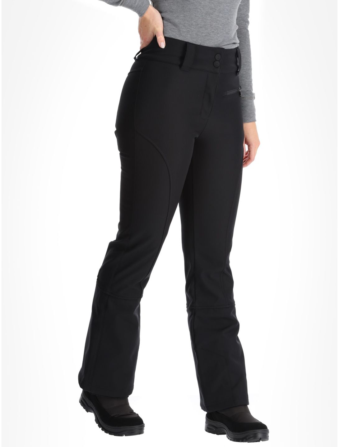 Rehall, Yves-R pantalon de ski en softshell femmes Caviar noir 