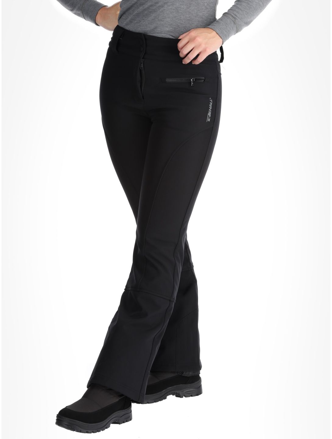 Rehall, Yves-R pantalon de ski en softshell femmes Caviar noir 