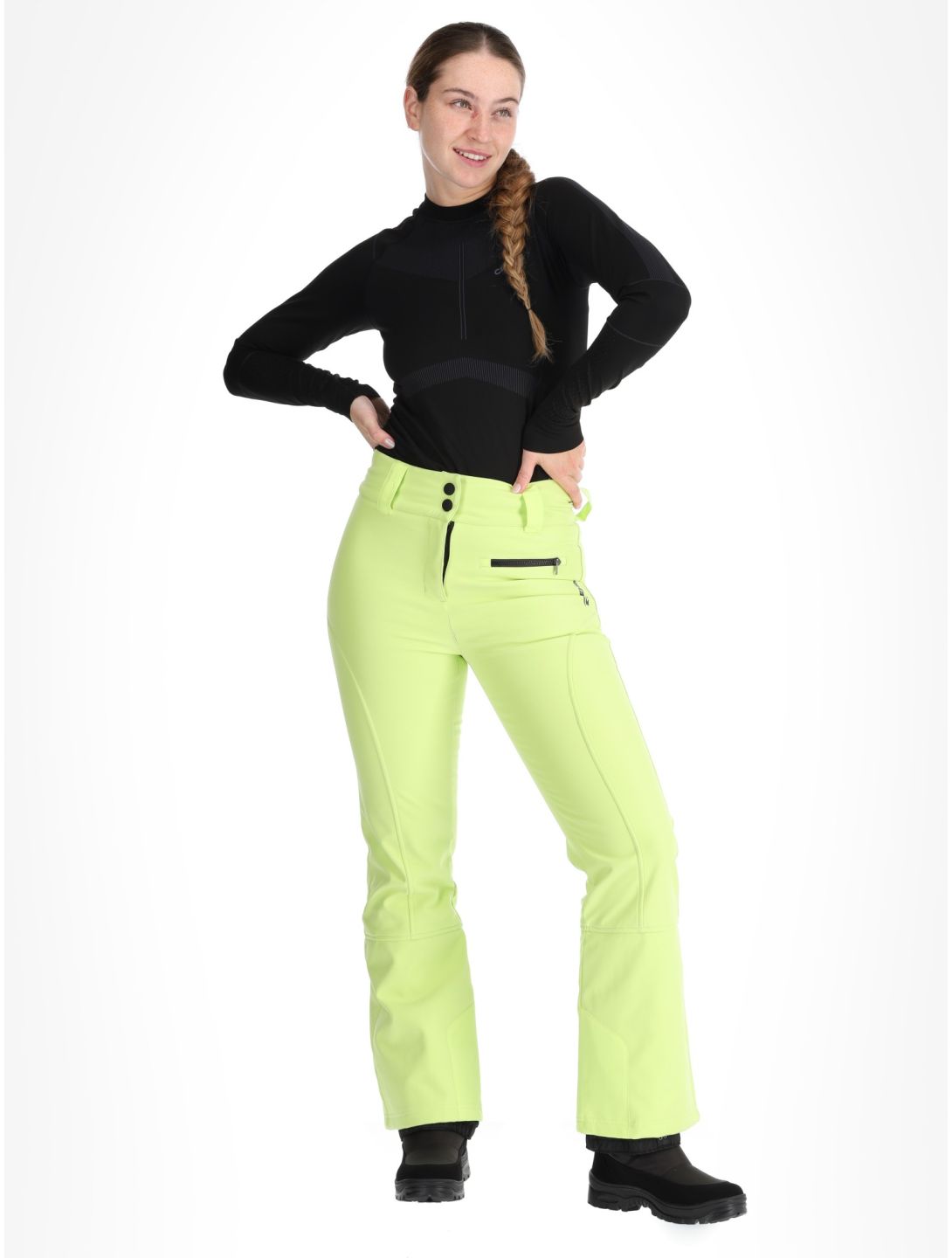 Rehall, Yves-R pantalon de ski en softshell femmes Sharp Green vert 