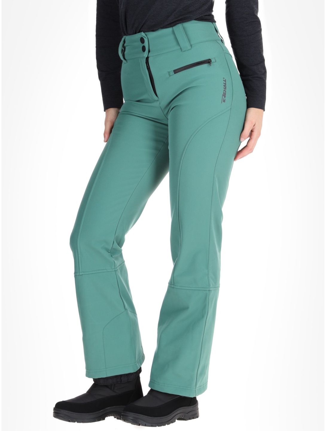 Rehall, Yves-R pantalon de ski en softshell femmes Smoke Pine vert 