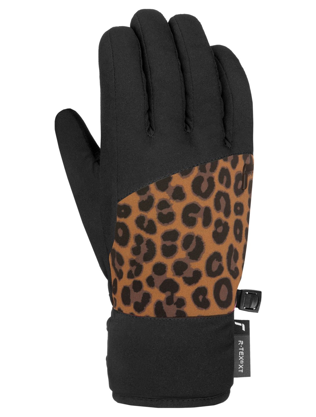 Reusch, Beatrix R-TEX® XT gants de ski enfants Black / Brown Leopard brun, noir 