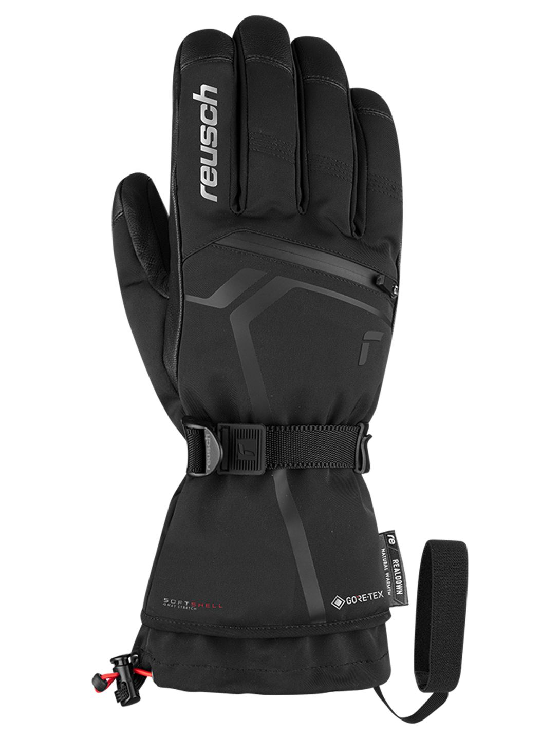 Reusch, Down Spirit GTX gants de ski hommes Black / Silver argent, noir 