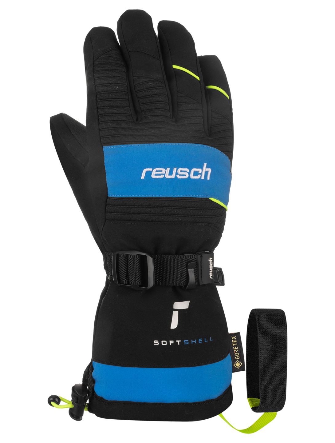 Reusch, Reusch Maxim GORE-TEX mitaines de ski enfants Black / Briljant Blue / Safety Yellow bleu, jaune, noir 