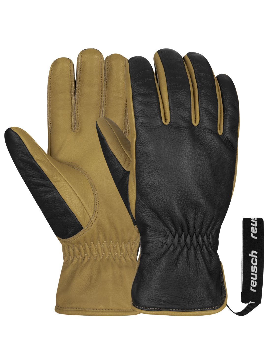 Reusch, Reusch Outsider gants de ski hommes Black / Camel brun, noir 