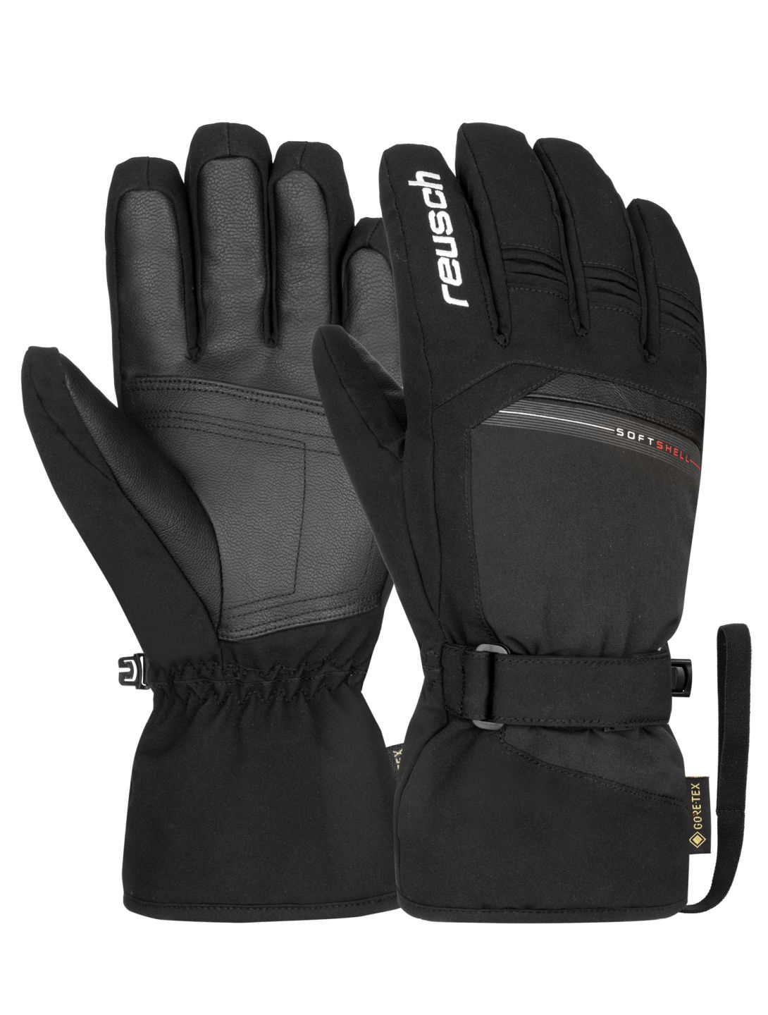 Reusch, Reusch Stanley GORE-TEX gants de ski hommes Black / White blanc, noir 