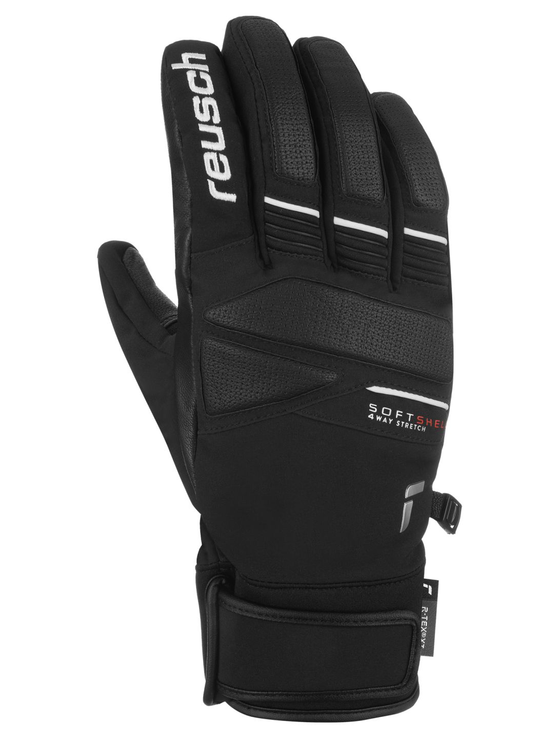 Reusch, Reusch Thunder R-TEX® XT gants de ski hommes Black / White blanc, noir 