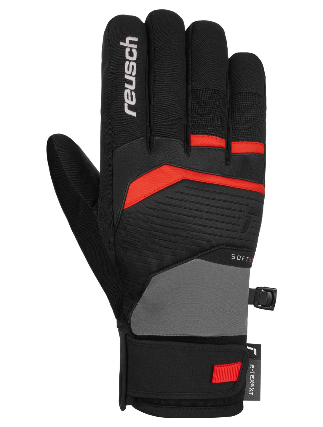 Reusch, Reusch Venom R-TEX® XT gants de ski hommes Steel Gray / Fire Red gris, rouge 