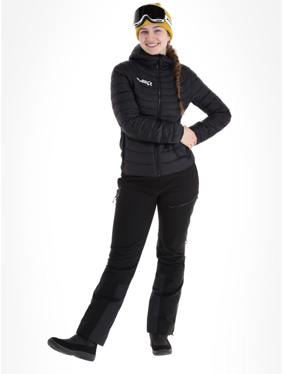 Rock Experience, Fortune Hybrid veste de ski femmes Caviar noir 