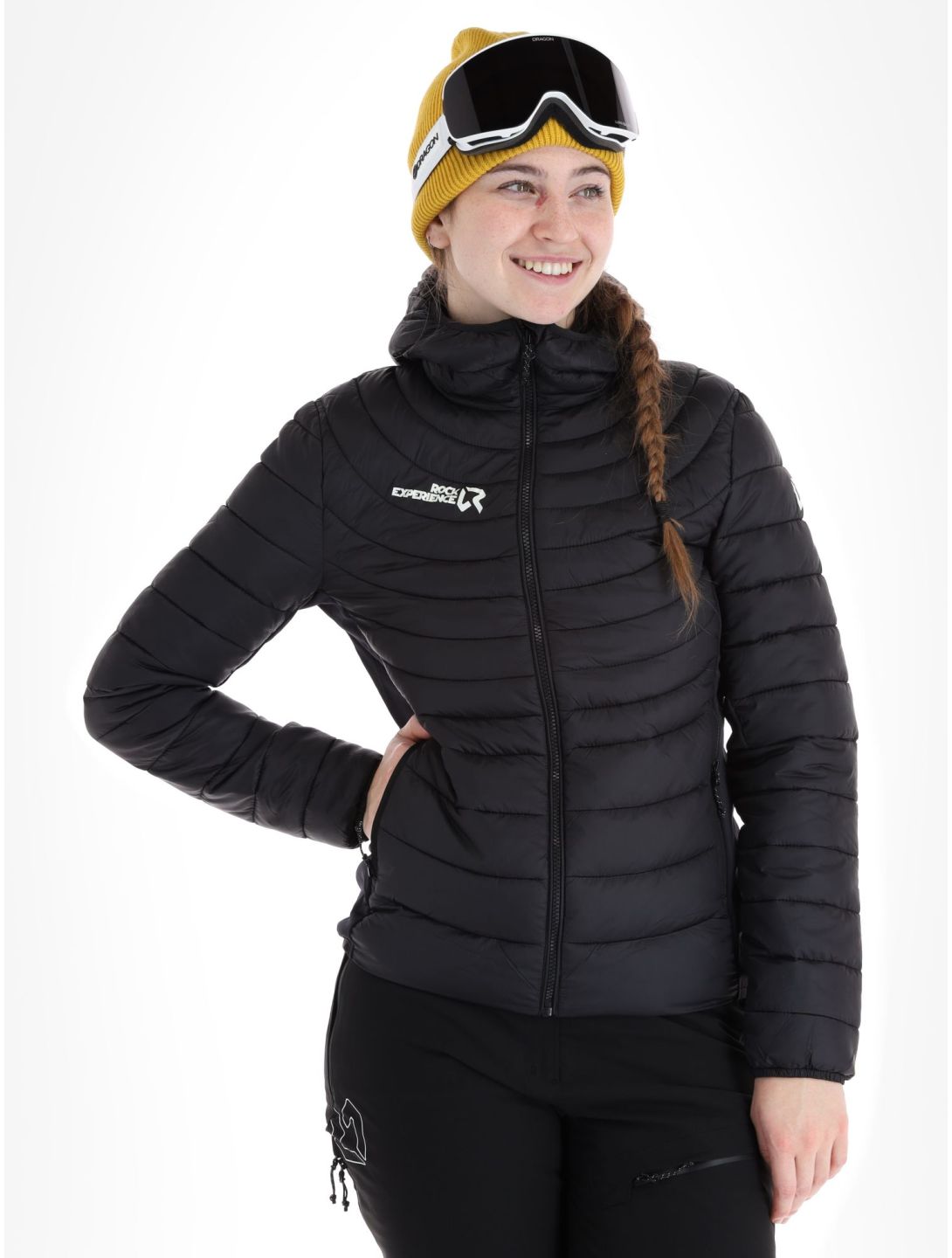 Rock Experience, Fortune Hybrid veste de ski femmes Caviar noir 