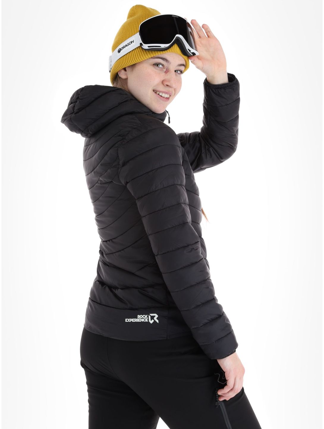 Rock Experience, Fortune Hybrid veste de ski femmes Caviar noir 