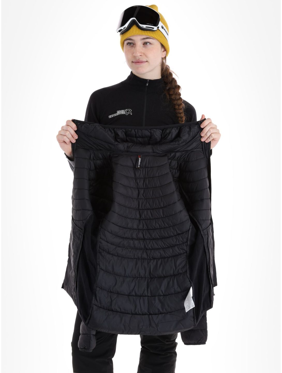 Rock Experience, Fortune Hybrid veste de ski femmes Caviar noir 