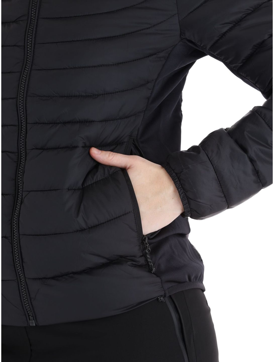 Rock Experience, Fortune Hybrid veste de ski femmes Caviar noir 